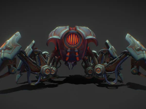 Sci fi Spider vehicle 3D Model