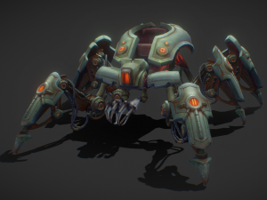 Sci fi Spider vehicle Model 3D