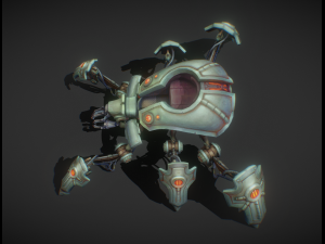 Sci fi Spider vehicle Model 3D