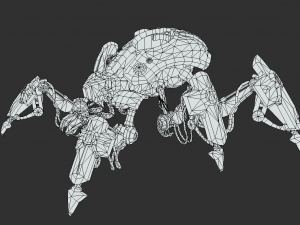 Sci fi Spider vehicle Model 3D