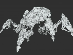 Sci fi Spider vehicle 3D Model