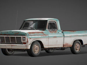 Car F100 1967 3D Model