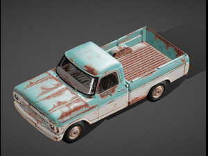 Car F100 1967 3D-Modell