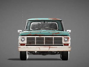 Car F100 1967 3D Model