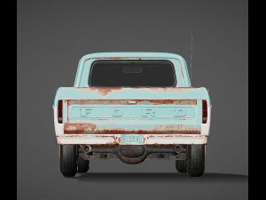 Car F100 1967 3D Model
