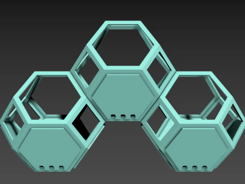 Modular Interlocking Planter System - Build Your Own Vertical Garden Wall 3D Print Model