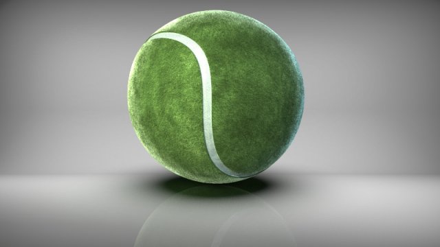 tennis ball 3D 모델 .c4d .max .obj .3ds .fbx .stl .blend 