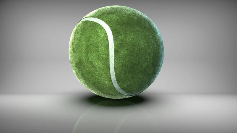 テニスボール 3Dモデル .c4d .max .obj .3ds .fbx .stl .blend 