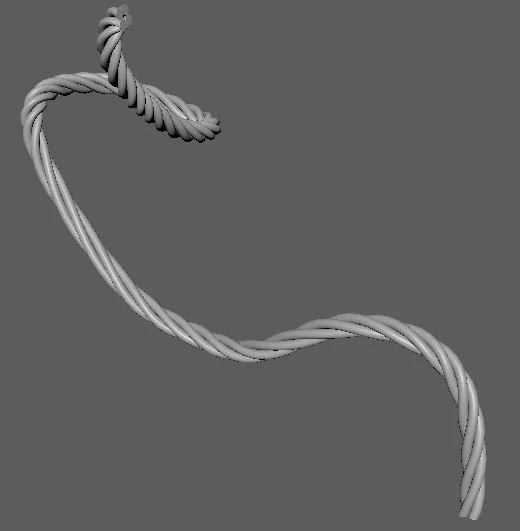 tali yang dapat diedit Model 3D .c4d .max .obj .3ds .fbx .stl .blend 