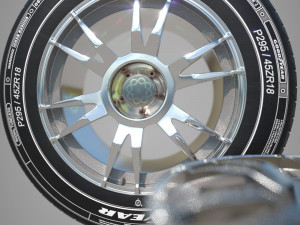 tire and rim Model 3D