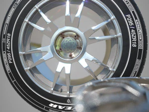 tire and rim 3D Model