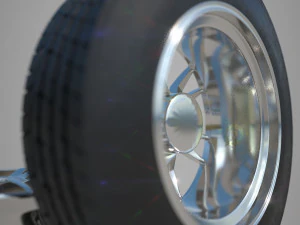 tire and rim 3D Model