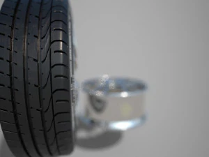 tire and rim 3D Model