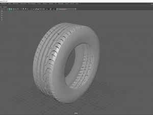 tire and rim 3D Model