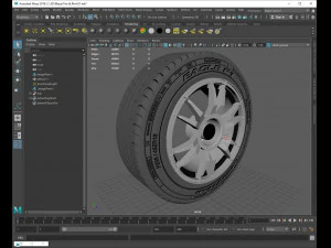 tire and rim 3D Model