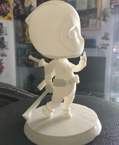 3D-Datei Deadpool Kopf (ML Figuren kompatibel) 🧸・3D-druckbares