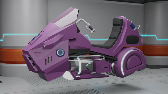 sci fi vehicle 3D 模型 .c4d .max .obj .3ds .fbx .stl .blend 