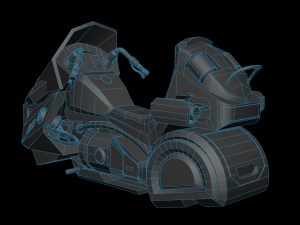 sci fi vehicle 3D 模型