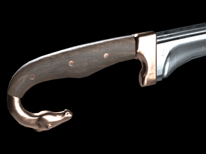 falcata sword Modelo 3D