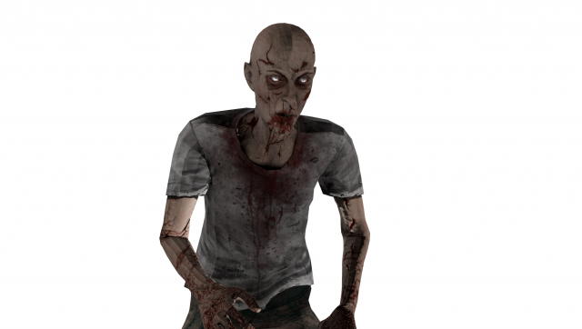 zombie male 3D Model .c4d .max .obj .3ds .fbx .stl .blend 