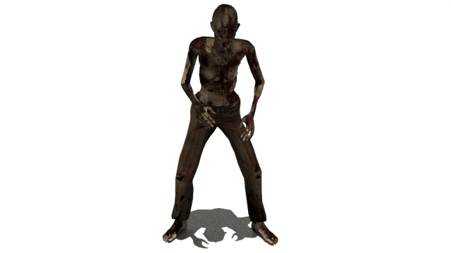 zombie female 3D मॉडल .c4d .max .obj .3ds .fbx .stl .blend 