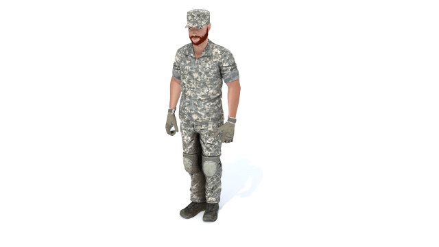 military man 3D Model .c4d .max .obj .3ds .fbx .stl .blend 