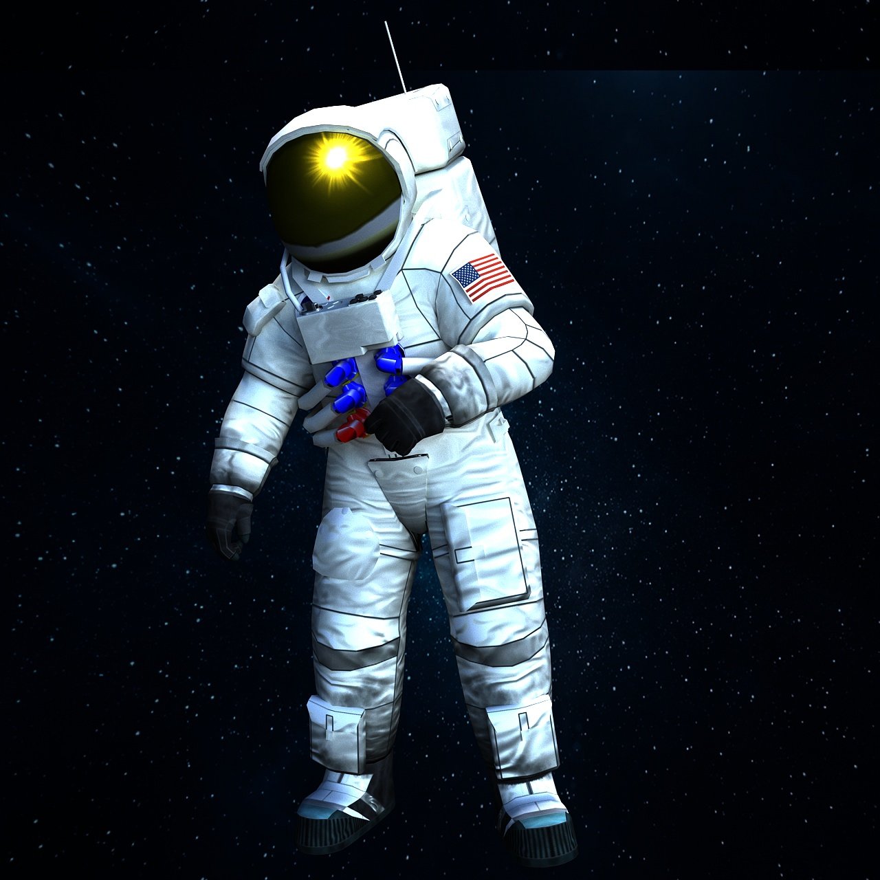 Astronaut Free 3D Model in Man 3DExport