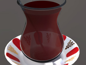 turkish tea Model 3D