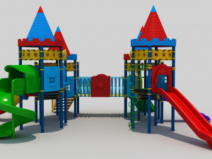 outdoor castle playground 3D Model