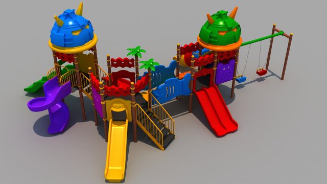 outdoor robotics playground Model 3D .c4d .max .obj .3ds .fbx .stl .blend 