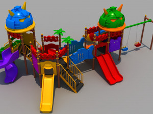 outdoor robotics playground Model 3D