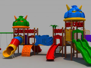 outdoor robotics playground 3D Model