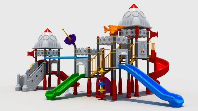 outdoor space playground Model 3D .c4d .max .obj .3ds .fbx .stl .blend 