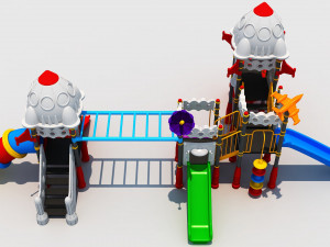 outdoor space playground Model 3D