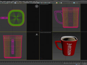 nescafe cup 3D 模型