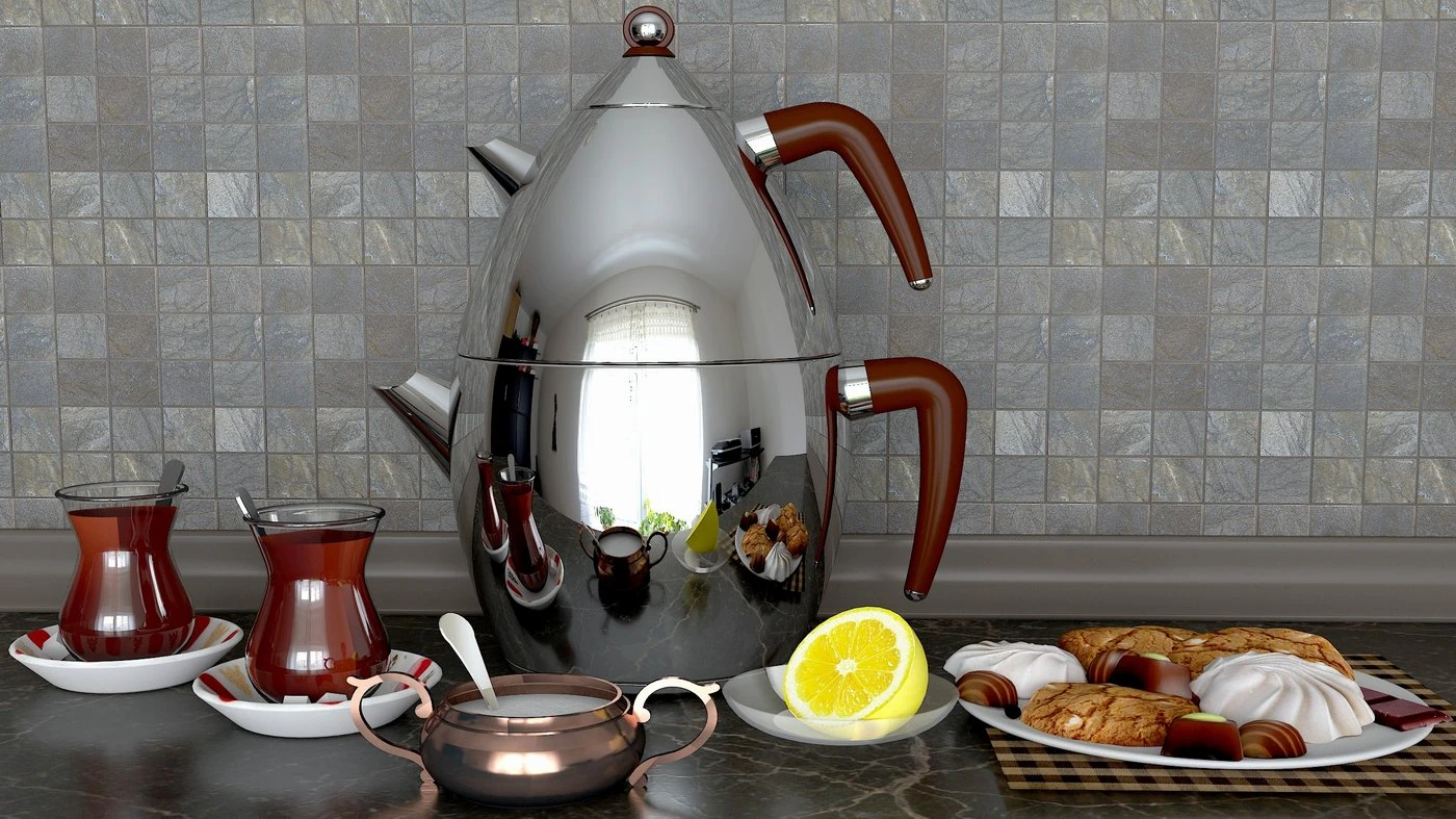 tea time 3D Model .c4d .max .obj .3ds .fbx .stl .blend 