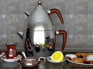 hora del te Modelo 3D