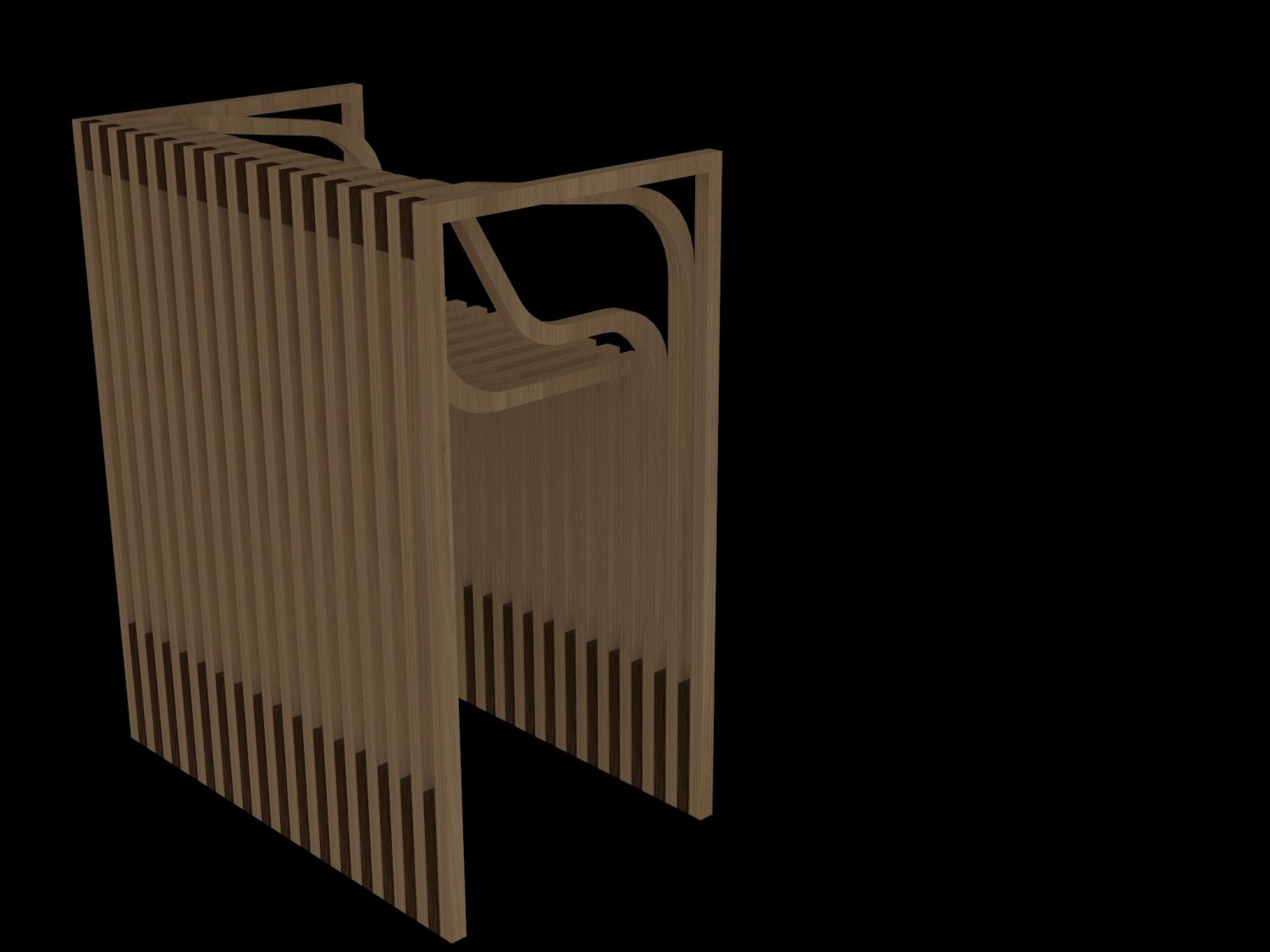 SERIAL PLANES WOODEN CHAIR Modèle 3D in Chaise 3DExport SERIAL PLANES WOODEN CHAIR Modèle 3D in Chaise 3DExport