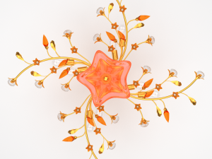 flower chandelier 3D Model