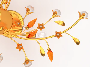 flower chandelier 3D Model