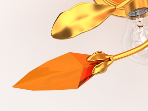 flower chandelier 3Dモデル