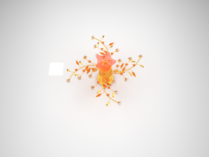 flower chandelier 3Dモデル