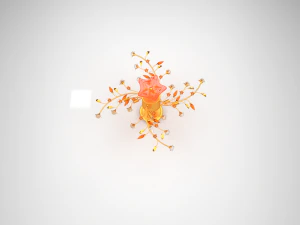 flower chandelier 3D Model