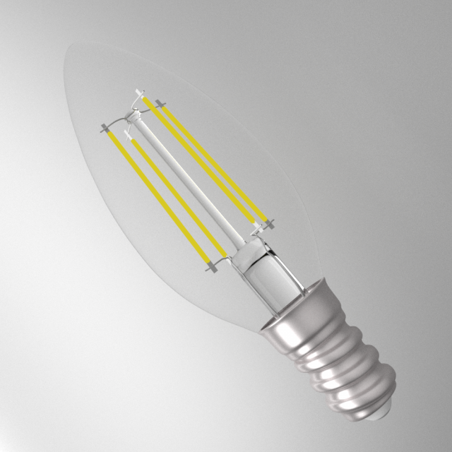 led light bulb Modelo 3D .c4d .max .obj .3ds .fbx .stl .blend 