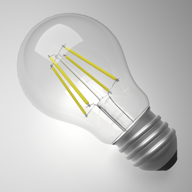 led light bulb 3D-Modell .c4d .max .obj .3ds .fbx .stl .blend 