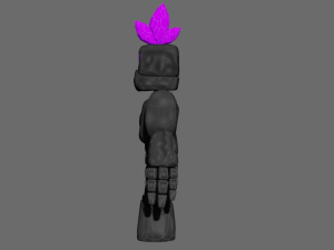 Character Stone with Rig Model 3D