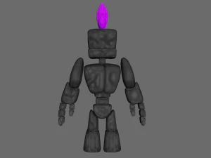 Character Stone with Rig 3D Model