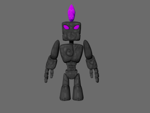 Character Stone with Rig 3Dモデル