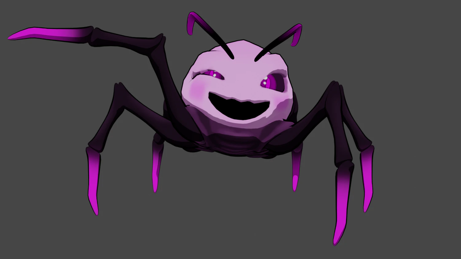 Spider Monster 3D Model .c4d .max .obj .3ds .fbx .stl .blend 