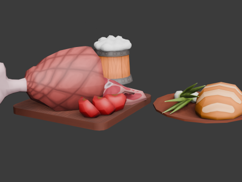 Low poly food 3D 模型